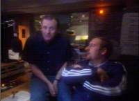 Mark & Lard in their radio studio